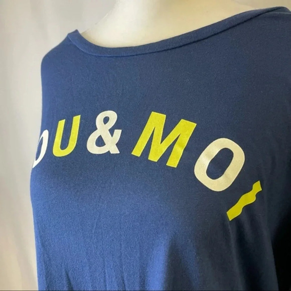 Sundry "You and Moi" Cotton Modal Lightweight T-Shirt M 2 NWT - Picture 4 of 7
